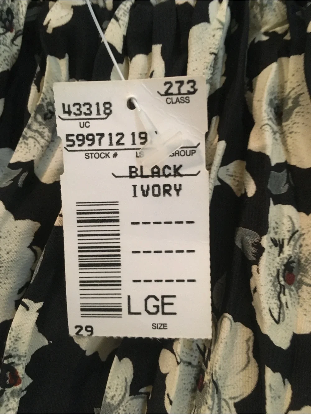 Black and Cream Floral Crinkled Tiered Mini Skirt